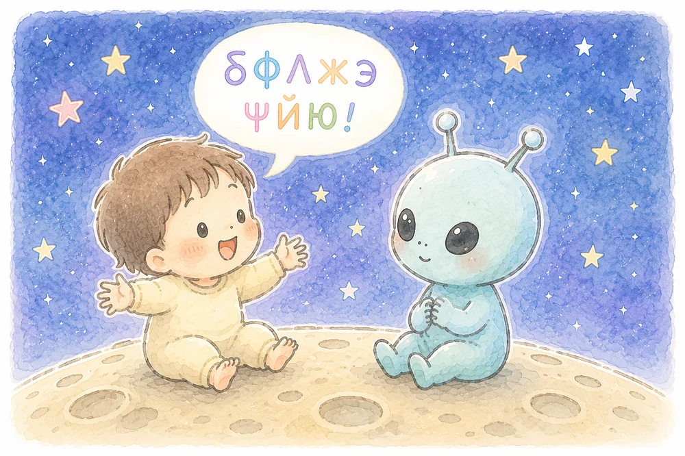 子どもの話す宇宙語とスピリチュアルの世界の宇宙語